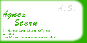 agnes stern business card